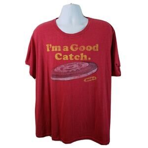 Official Old Navy Collectibles Wham-O I'm a Good Catch Frisbee Red Tshirt 3XL